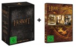 Der Hobbit + Der Herr der Ringe - Die Spielfilm-Trilogien im Set (DVD) 