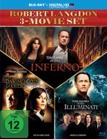 The Da Vinci Code - Sakrileg & Illuminati & Inferno - Robert Langdon Movieset (Blu-ray) 