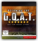 Die Tom Brady Story - Becoming the G.O.A.T. - Limitierte Fanbox B / T-Shirt Gr. XL (Blu-ray) 