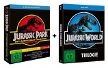 Jurassic Park 1-3 / 25th Anniversary Collection + Jurassic World 1-3  - Alle 6 Kinofilme / Trilogie (Blu-ray) 