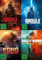 Monster Verse - Godzilla 1+2, Kong: Skull Island + Godzilla vs Kong im Set (DVD) 