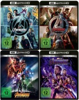 The Avengers + Avengers - Age of Ultron + Avengers: Infinity War + Avengers – Endgame - 4K Ultra HD Blu-ray + Blu-ray im  Set (4K Ultra HD) 