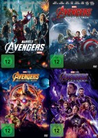 The Avengers + Avengers - Age of Ultron + Avengers: Infinity War + Avengers - Endgame im Set (DVD) 