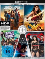 DC 5-Film-Collection - 4K Ultra HD Blu-ray + Blu-ray / Limited Sammler-Edition - Justice League / Wonder Woman / Suicide Squad (Extended Cut) / Batman vs Superman: Dawn of Justice (Ultimate Edition) / Man of Steel  (4K Ultra HD) 