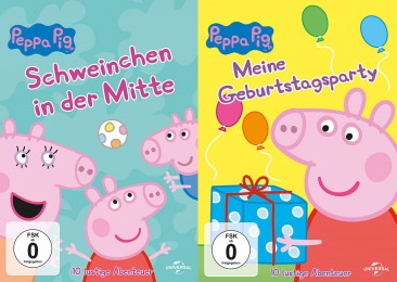 Peppa Pig - Vol. 1+2 - Schweinchen in der Mitte / Meine Geburtstagsparty (DVD)