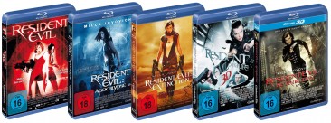 Resident Evil 1-5 Set - Teil 4+5 in Blu-ray 3D (Blu-ray)