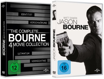The Complete Bourne 4 Movie Collection + Jason Bourne - Set (DVD)