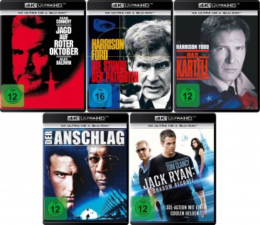Jack Ryan - 5 Movie Collection Set - 4K Ultra HD Blu-ray + Blu-ray (4K Ultra HD)
