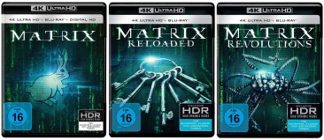 Matrix + Matrix - Reloaded + Matrix - Revolutions - 4K Ultra HD Blu-ray + Blu-ray - Trilogie Set 1+2+3 (4K Ultra HD)