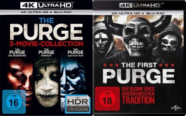 The Purge - 3-Movie-Collection + The First Purge - 4K Ultra HD Set (Blu-ray)