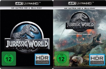 Jurassic World + Jurassic World - Das gefallene Königreich - 4K Ultra HD Set (Blu-ray)