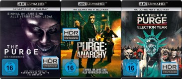 The Purge - Die Säuberung + Anarchy + Election Year / 1-3 - 4K Ultra HD Set (Blu-ray)