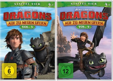 Dragons - Auf zu neuen Ufern - Staffel 4 / Vol. 3+4 - Set (DVD)