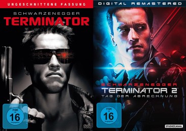 Terminator 1 - Ungeschnittene Fassung + Terminator 2 - Tag der Abrechnung - Digital Remastered (DVD)