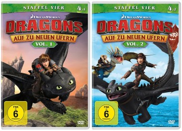 Dragons - Auf zu neuen Ufern - Staffel 4 / Vol. 1+2 - Set (DVD)