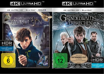 Phantastische Tierwesen + Phantastische Tierwesen: Grindelwalds Verbrechen im Set - 4K Ultra HD Blu-ray + Blu-ray (Ultra HD Blu-ray)