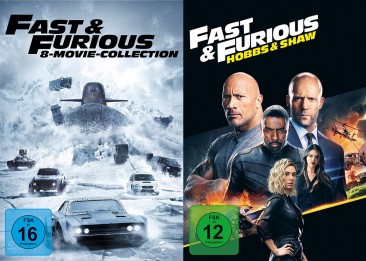 Fast & Furious - 8-Movie Collection + Fast & Furious: Hobbs & Shaw im Set (DVD)