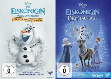 Die Eiskönigin - Völlig unverfroren - Version zum Mitsingen & Olaf taut auf + Party Fieber - Set (DVD)