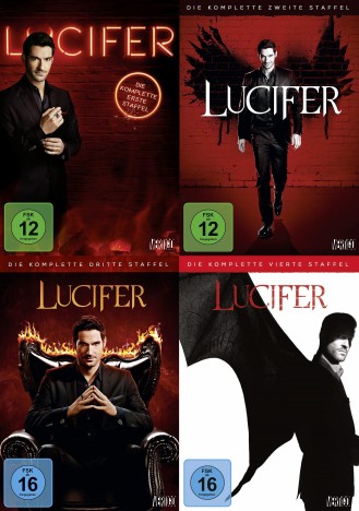 Lucifer - Staffel 1+2+3+4 im Set (DVD)