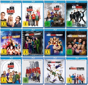 The Big Bang Theory - Staffel 1+2+3+4+5+6+7+8+9+10+11+12 im Set (Blu-ray)