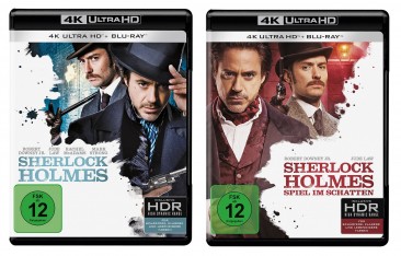 Sherlock Holmes + Sherlock Holmes 2 - Spiel im Schatten - 4K Ultra HD Blu-ray + Blu-ray / im Set (4K Ultra HD)
