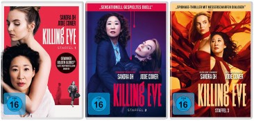 Killing Eve - Die kompletten Staffeln 1+2+3 im Set (DVD)