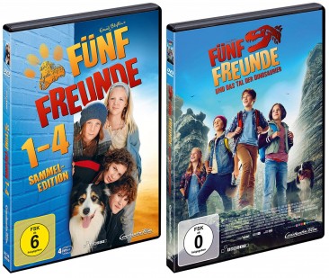 Fünf Freunde 1-4 Sammel-Edition + Fünf Freunde und das Tal der Dinosaurier (DVD)