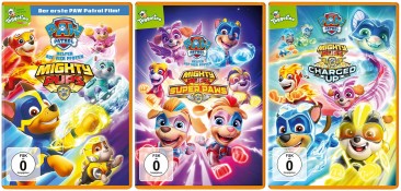 Paw Patrol - Mighty Pups + Mighty Pups Super Paws + Mighty Pups Charged Up! / 3-DVD-Set (DVD)