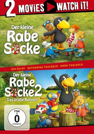 Der kleine Rabe Socke & Der kleine Rabe Socke 2 - Das große Rennen - 2 Movies (DVD)
