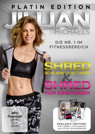 Jillian Michaels - Shred - Schlank in 30 Tagen" und "Shred für Einsteiger - Platin Edition (DVD)