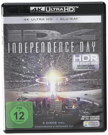 Independence Day - Kinofassung & Extended Cut / 4K Ultra HD Blu-ray + Blu-ray (4K Ultra HD)