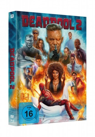 Deadpool 2 - Super Duper Cut + Kinofassung + DVD / Mediabook Swan (Blu-ray)