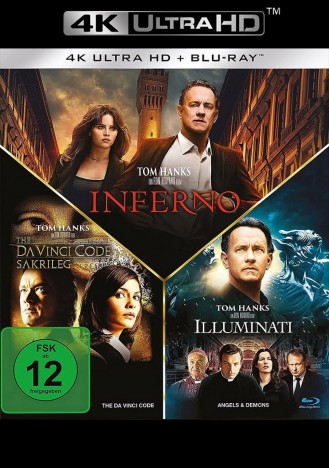 Illuminati & The Da Vinci Code - Sakrileg & Inferno - 4K Ultra HD Blu-ray + Blu-ray (4K Ultra HD)