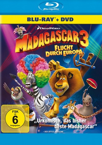 Madagascar 3 - Flucht durch Europa - Blu-ray + DVD (Blu-ray)
