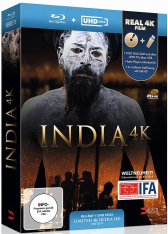 India 4K - Blu-ray + UHD Stick in Real 4K (Blu-ray)