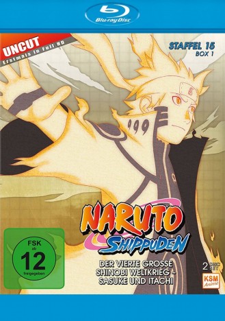 Naruto Shippuden - Staffel 15 / Box 1 / Der vierte grosse Shinobi Weltkrieg - Sasuke und Itachi (Blu-ray)