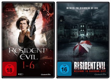 Resident Evil 1-6 + Welcome to Raccoon City / im Set (DVD)