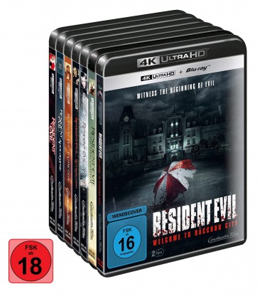 Resident Evil - Movie Collection 1-7 inkl. Welcome to Raccoon City - 4K Ultra HD Blu-ray + Blu-ray im Set (4K Ultra HD)