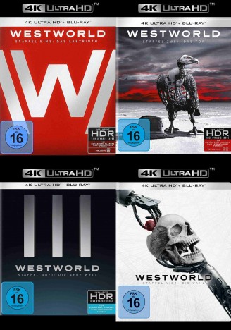 Westworld- Die kompletten Staffeln 1-4 im Set - 4K Ultra HD Blu-ray + Blu-ray (4K Ultra HD)
