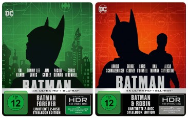 Batman Forever + Batman & Robin - 2-Movie-Set- 4K Ultra HD Blu-ray + Blu-ray / Limited Steelbook (4K Ultra HD)
