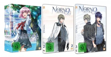 Norn9 - Volume 1+2+3 inklusive Sammelschuber / Episode 01-12 im Set (DVD)