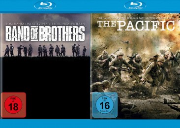 Band of Brothers - Wir waren wie Brüder + The Pacific - Die kompletten Serien im Set (Blu-ray)