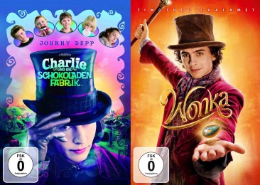 Charlie und die Schokoladenfabrik + Wonka  im Set (DVD)