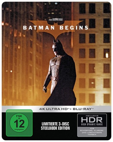 Batman Begins - 4K Ultra HD Blu-ray + Blu-ray / Limited Steelbook (4K Ultra HD)