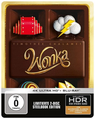 Wonka - 4K Ultra HD Blu-ray + Blu-ray / Limited Steelbook (4K Ultra HD)