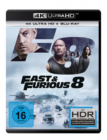 Fast & Furious 8 - 4K Ultra HD Blu-ray + Blu-ray (4K Ultra HD)
