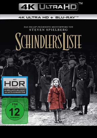 Schindlers Liste - Remastered / 4K Ultra HD Blu-ray + Blu-ray (4K Ultra HD)