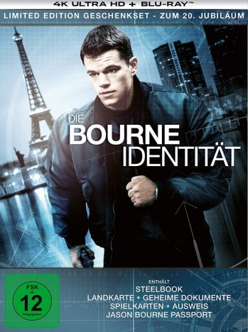 Die Bourne Identität - 4K Ultra HD Blu-ray + Blu-ray / Limited Steelbook Plus (4K Ultra HD)