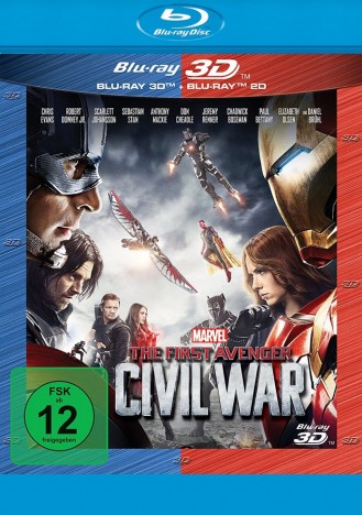 The First Avenger: Civil War - Blu-ray 3D + 2D (Blu-ray)