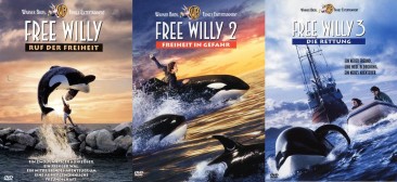 Free Willy 1 - Ruf der Freiheit + Free Willy 2 - Freiheit in Gefahr + Free Willy 3 - Die Rettung / Set (DVD)
